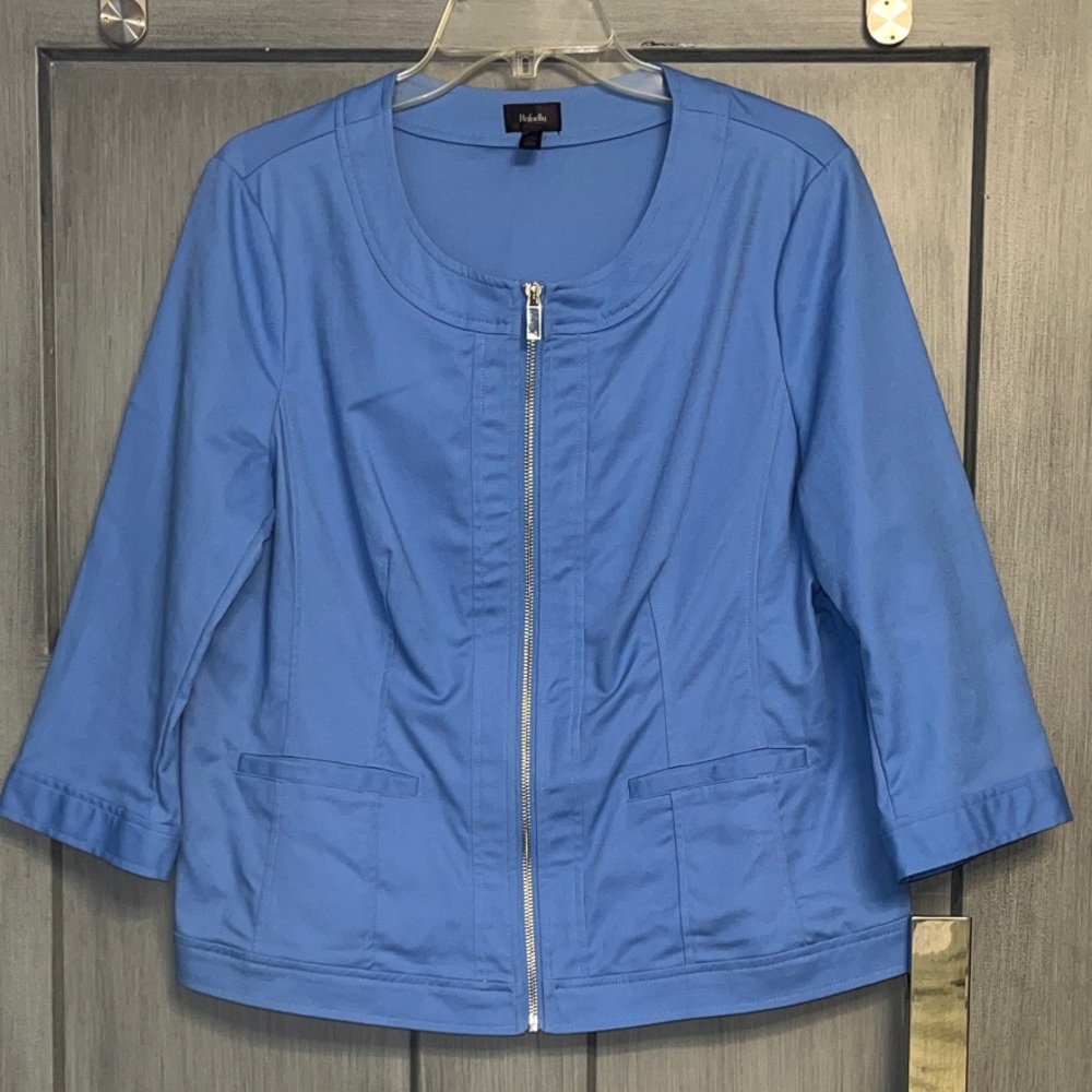 Rafaella Sz 14 Women's Utility Jacket Full Zip Up #business #office #style